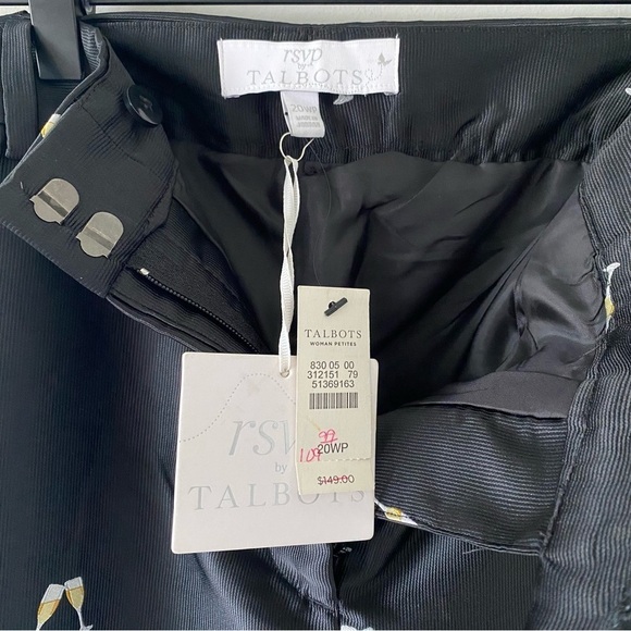 NWT Talbots RSVP Cheer's Womens Slacks Pants Size 20W Champagne Toast Celebrate - Picture 9 of 9